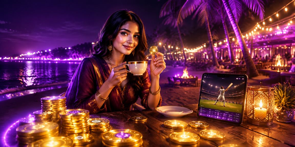 সেন্ট মার্টিনের সৈকতে ক্রিকেট বেটিং দৃশ্য